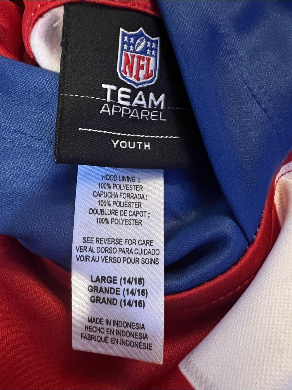 NFL New York Giants Kids Hooded Pullover - Picture 2 of 3